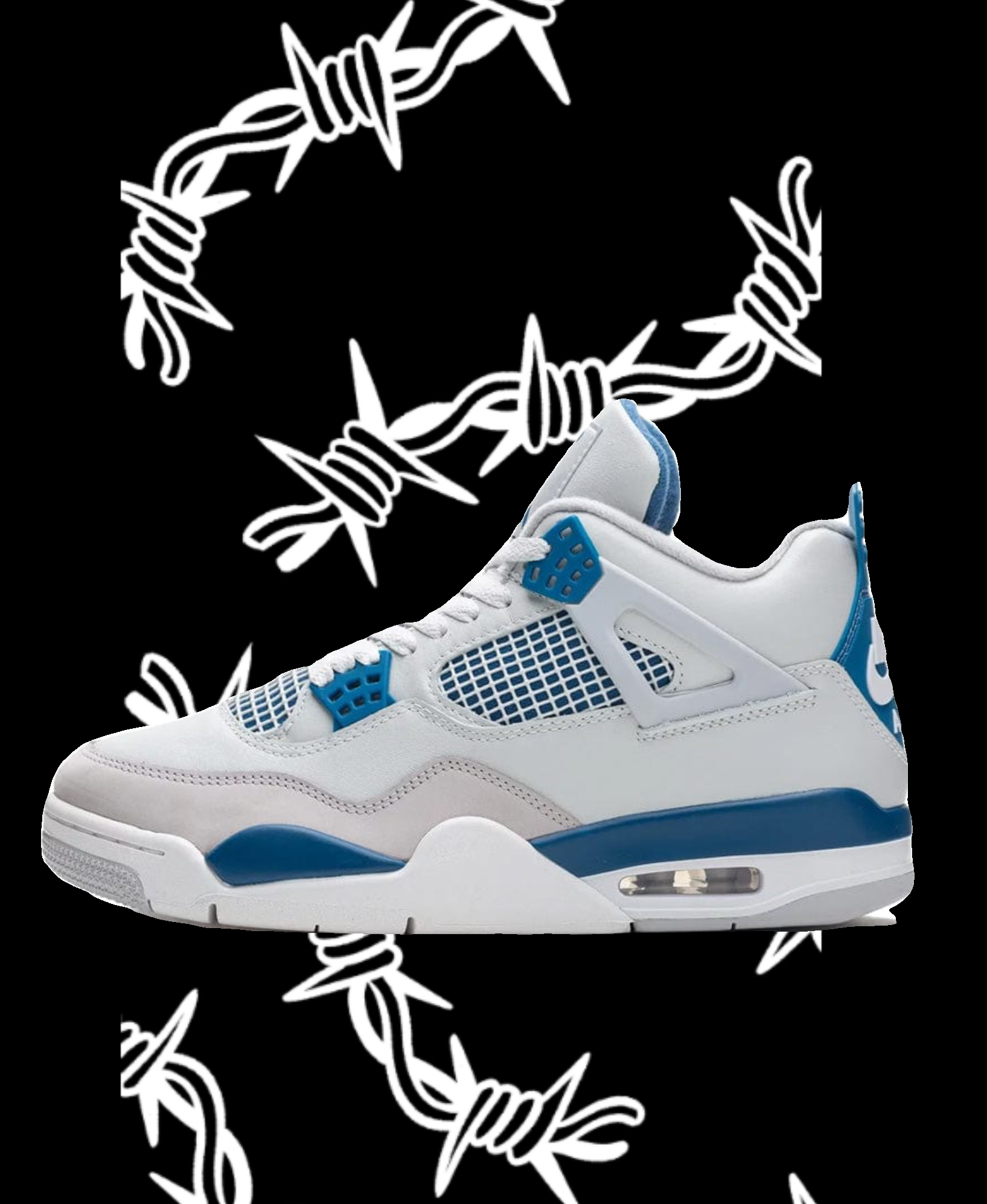 Air Jordan 4 military blue