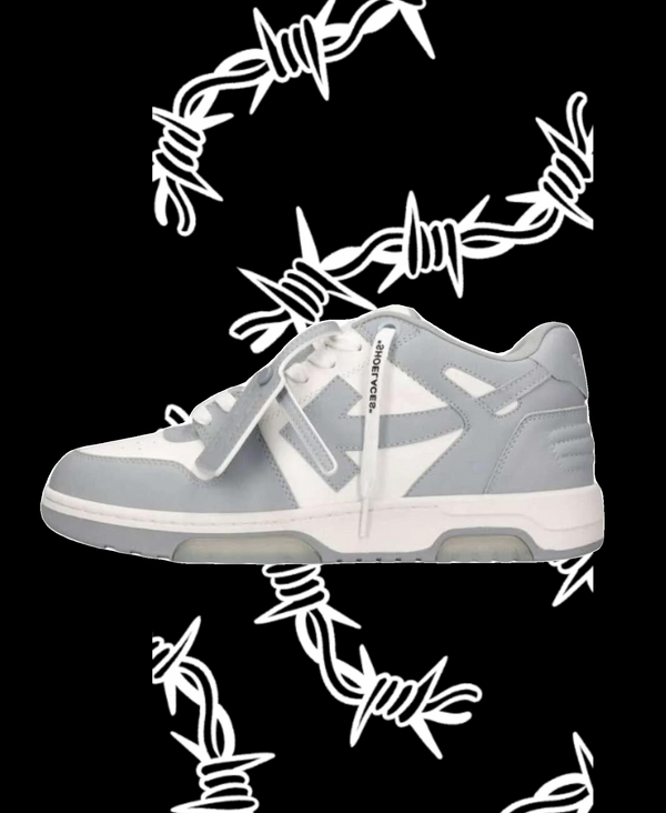 OFF-WHITE OUT OF OFFICE LOW TOP GREY WHITE