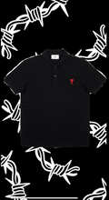 Ami Paris Ami De Coeur Embroidered Polo Shirt
