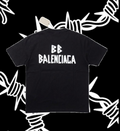 Balenciaga - White Tape Distressed T-Shirt