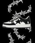 bapesta black white