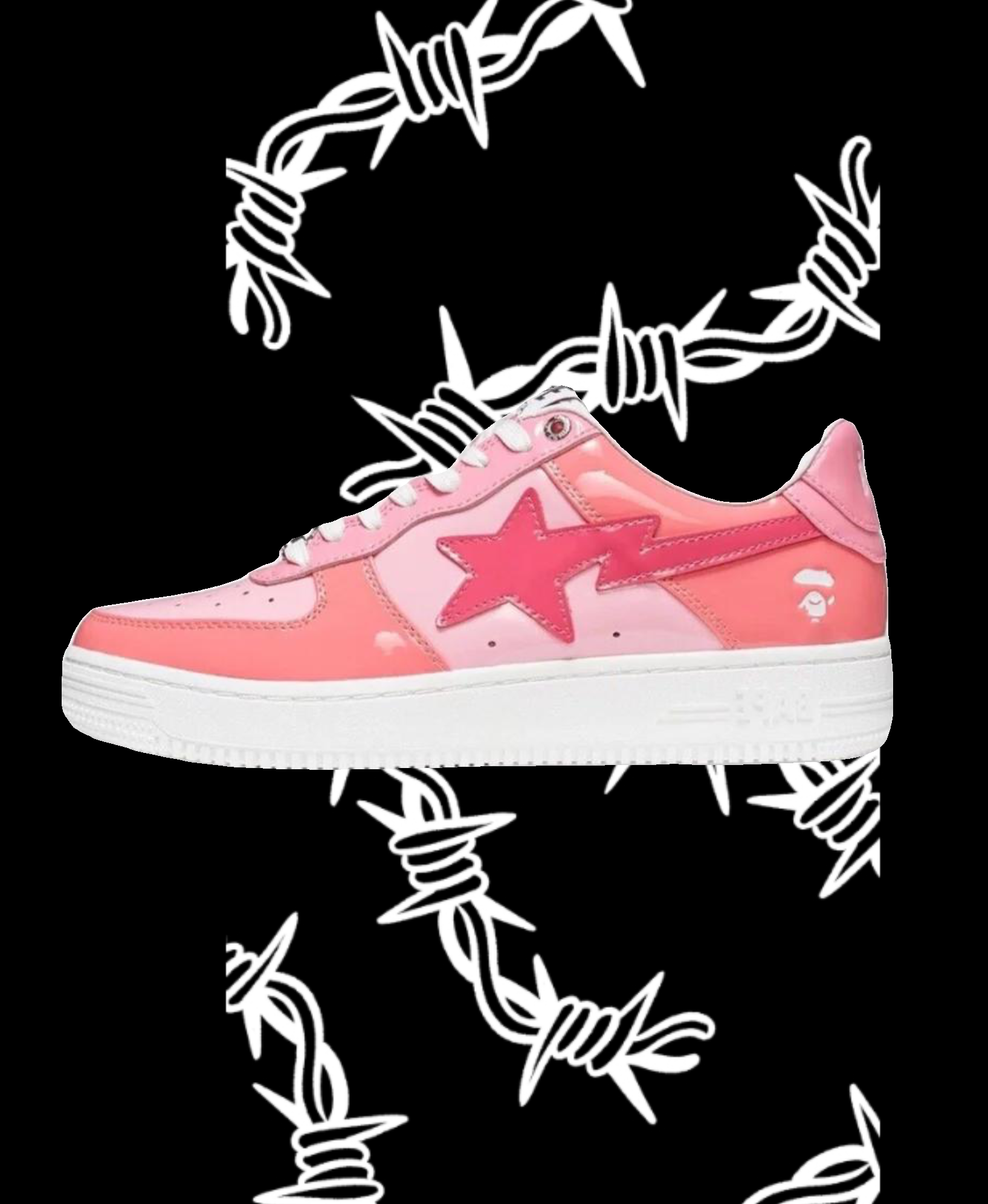 Bape sk8 sta ABC camo pink