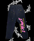 Sp5der Young Thug Black Punk pants